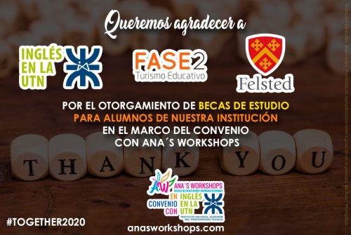 Ana´s Workshops: BECAS FELSTED SCHOOL