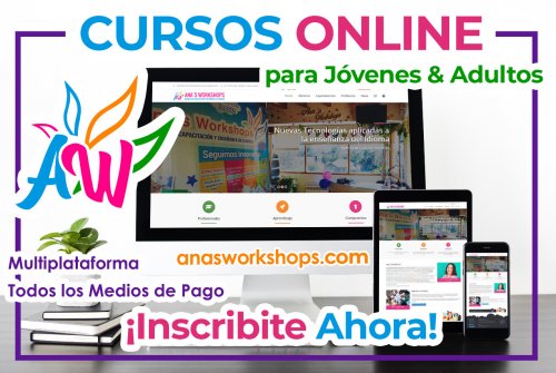Ana´s Workshops: CURSOS ONLINE 2021